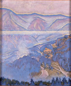 Regentag - Deszczowy dzień ... (olej na płótnie) autorstwa Koloman Moser