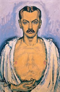 Selbstportrait - Autoportret ... (olej na płótnie) autorstwa Koloman Moser