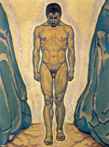 Stehender Jüngling - Stojący młody mężczyzna ... (olej na płótnie) autorstwa Koloman Moser