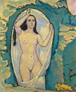 Wenus w grocie - Moser, Koloman (1868-1918) - c. 1914 - Olej na płótnie - 75,5x62,7 - Muzeum Leopolda, Wiedeń autorstwa Koloman Moser