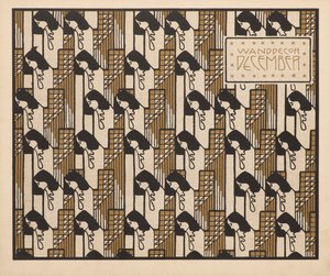 Dekoracja ścienna grudzień 1901 r. autorstwa Koloman Moser