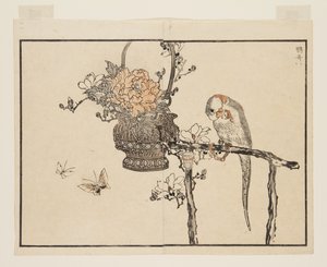 Parrot (Inko) (kolorowy drzeworyt)