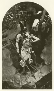 Wotan opuszcza Brunhildę (wklęsłodruk) autorstwa Konrad Dielitz