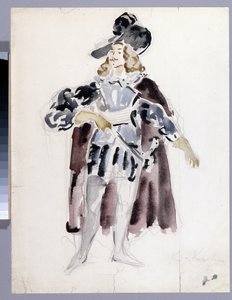 Projekt kostiumu do opery „Le guest de pierre” Aleksandra Dargomyjskiego (1813-1869) (projekt kostiumu do opery Kamienny gość A. Dargomyzhsky
