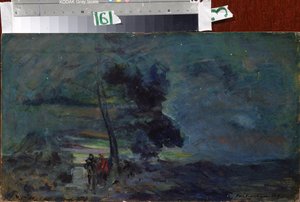 Projekt scenografii do spektaklu „Król Judei” (Król Żydów) Wielkiego Księcia Konstantyna Konstantynowicza Romanowa (1858-1915), muzyka Aleksandra (Aleksander) Głazunowa (Glazunow lub Głazunow lub Głazunow) (1865 - 1936). (Scenografia dla T autorstwa Konstantin Alekseevich Korovin