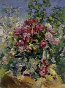 Róże, 1917 autorstwa Konstantin Alekseevich Korovin