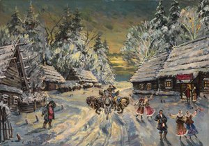 Rosyjska Zima autorstwa Konstantin Alekseevich Korovin
