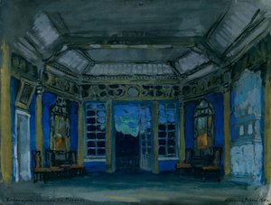 Scenografia do opery Khovanshchina M. Musorgskiego, 1911 autorstwa Konstantin Alekseevich Korovin