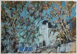 Scenografia do opery Rusłan i Ludmiła M. Glinki, 1906 autorstwa Konstantin Alekseevich Korovin