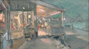 Herbaciarnia na Krymie autorstwa Konstantin Alekseevich Korovin
