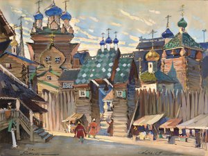 Rynek. Scenografia do opery Książę Igor A. Borodina