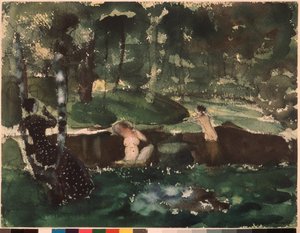 Kąpiących się autorstwa Konstantin Andreevic Somov