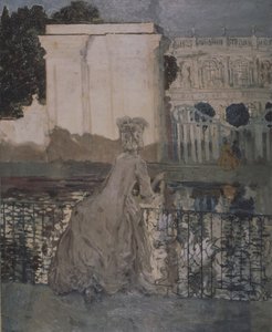 Pani nad stawem autorstwa Konstantin Andreevic Somov