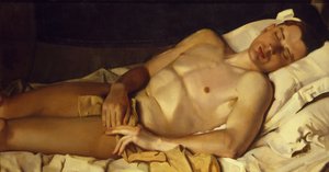 Nagi chłopiec Borys Sneżkowski, 1937
