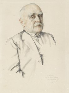 Portret Michaiła Wasiljewicza Brajkiewicza, 1934 gGrafitowe i kolorowe kredki, z kikutem na przebarwionym papierze) autorstwa Konstantin Andreevic Somov