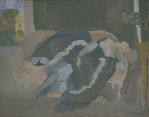 Śpiąca młoda kobieta autorstwa Konstantin Andreevic Somov