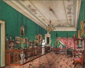 Wnętrza Pałacu Zimowego. Sypialnia Wielkiej Księżnej Marii Nikołajewnej, 1837