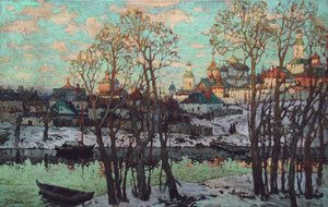 Pejzaż miejski”, 1915. autorstwa Konstantin Ivanovich Gorbatov
