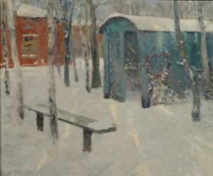 Wczesny śnieg autorstwa Konstantin Konstantinovich Pervukhin