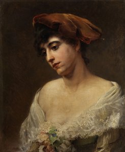 Konstantin Makovsky Portret młodej damy