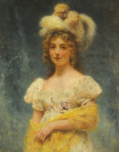 Żółty szal Makovsky autorstwa Konstantin Makovsky