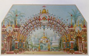 Scenografia do baletu Dziadek do orzechów P. Czajkowskiego, 1892 autorstwa Konstantin Matveevich Ivanov