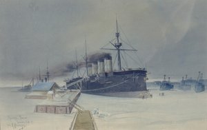 Krążownik pancerny Rossia, 1897 autorstwa Konstantin Vasilyevich Isenberg