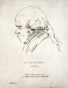 Jean-Louis Duport w wieku 80 lat (1749-1819) (akwaforta) autorstwa Korblin (after)