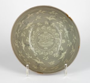 Miska z żurawiami i chmurami, ok.1150-1200 autorstwa Korean School