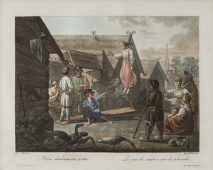 Gra w skakanie na desce, ok. 1812