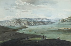 Widok kaukaskich wód mineralnych i twierdzy Kisłowodzk, 1805