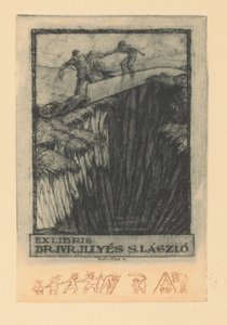 Ekslibris to Illyés Sándor László Ekslibris dr. IV Illyés S. Lászlo (tytuł na obiekcie)