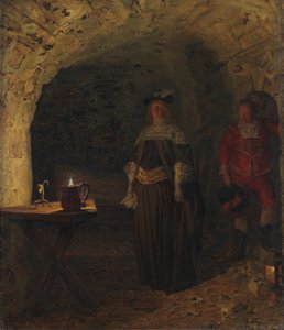 Leonora Christina, prowadzona przez Frederika Ahlefeldta w Błękitnej Wieży, 1893. autorstwa Kristian Zahrtmann