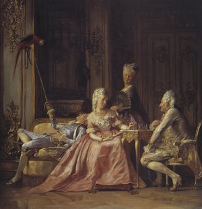 Scena z dworu Chrystiana VII z Danii