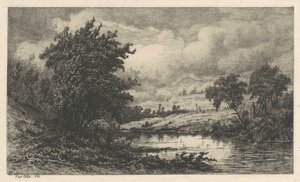 Na rzece Shepang, Connecticut autorstwa Kruseman Van Elten