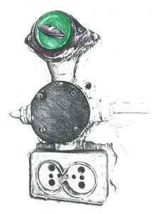 Steampunkowe urządzenie obcych autorstwa Kulik