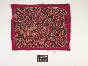 Panel koszuli (Mola) (zdjęcie) autorstwa Kuna Indian Culture