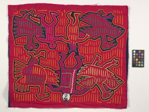 Panel koszuli (Mola) (zdjęcie) autorstwa Kuna Indian Culture