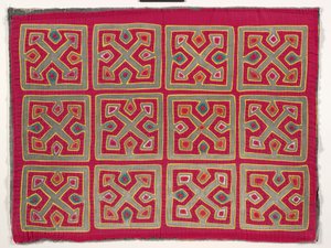 Panel koszuli (mola), ok. 1950 r. (bawełna z aplikacjami)