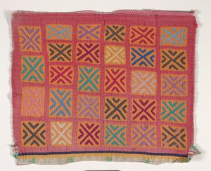 Panel koszuli (mola) (bawełna z aplikacjami) autorstwa Kuna Indian Culture