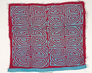 Panel koszuli (mola) (bawełna z aplikacjami) autorstwa Kuna Indian Culture