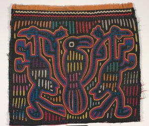 Panel koszuli (mola) (bawełna z aplikacjami) autorstwa Kuna Indian Culture