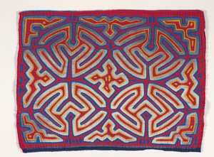 Panel koszuli (mola) (bawełna z aplikacjami) autorstwa Kuna Indian Culture
