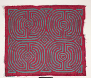 Panel koszuli (mola) (bawełna z aplikacjami) autorstwa Kuna Indian Culture
