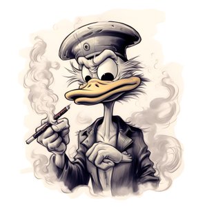 Scrooge McDuck pali dużego jointa z marihuaną 1