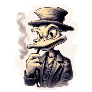 Scrooge McDuck pali dużego jointa z marihuaną 4