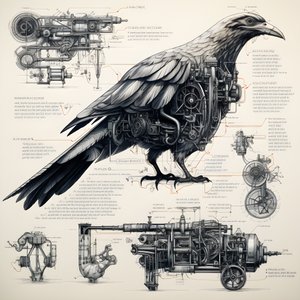 Steamowe plany mechanicznych ptaków z Da Vinci 3