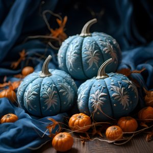 Naklejkaeikuerbisse w Blautoenen 2