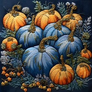 Naklejkaeikuerbisse w Blautoenen 3