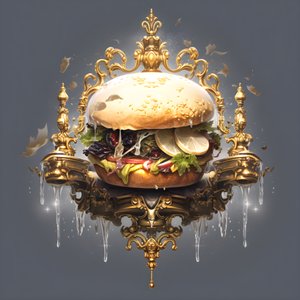 burger z białego marmuru 3